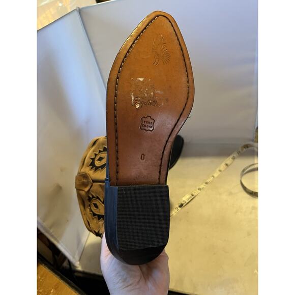 Vintage Seychelles Short Cowboy Boots Black Size 8 Western Boho Cowgirl 90's - Picture 6 of 6